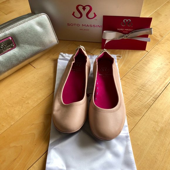 BNIB Soto Massini Nude Ballet Flats - Picture 2 of 9